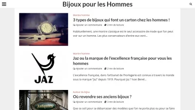 Bijoux pour les Hommes